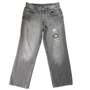 Enyce VTG 90'S Gray Hip-Hop Baggy Jeans SZ 36